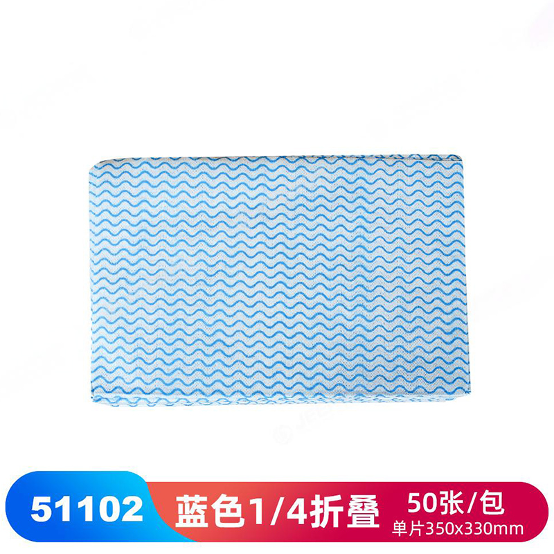 JEENOR潔諾 HV70 51102藍色波浪紋家用清潔布