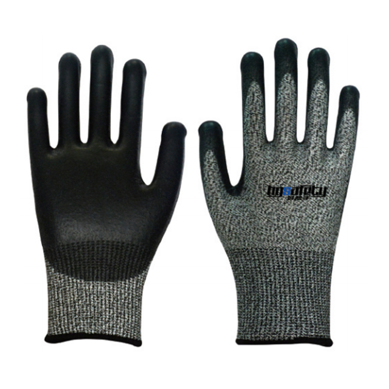 好幫手B3522F十三針歐標防切割F級掌浸丁腈發泡手套