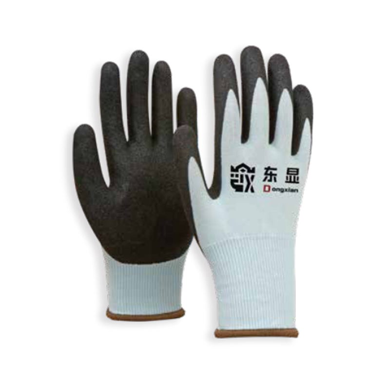 東顯18-1-020 18針HPPE丁腈涂層防割手套