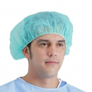 英科BC101001藍(lán)色一次性無紡布圓帽 英科BC101001藍(lán)色一次性無紡布圓帽