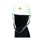 盾牌白色安全帽加阻燃披肩 盾牌白色安全帽加阻燃披肩