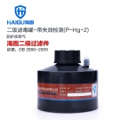 海固P-Hg-2二級帶失效檢測汞水銀濾毒罐 海固P-Hg-2二級帶失效檢測汞水銀濾毒罐