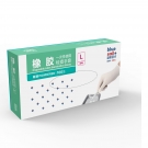 藍帆醫療一次性白色有粉橡膠手套 藍帆醫療一次性白色有粉橡膠手套