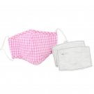 藍星紅格耳戴式兒童棉布口罩 藍星紅格耳戴式兒童棉布口罩