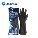 麥迪康1150C耐酸堿防滑加厚乳膠手套中號