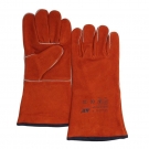 友盟AP-2102銹橙色牛二層皮電焊手套