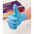 東亞600-1藍色無粉一次性丁腈手套