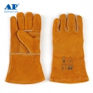友盟AP-0909金黃色牛二層皮電焊手套 友盟AP-0909金黃色牛二層皮電焊手套