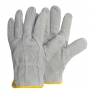 添盾TD-GL5615灰色翻毛短牛皮手套26cm