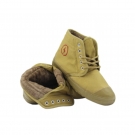 眾鑫泰布面膠底絕緣安全棉鞋10KV黃色高幫款