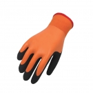 思衛(wèi)爾3302橘色13針天然乳膠涂層防水防寒保暖耐低溫手套