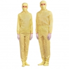 嘉柏利通F-1115W黃色套頭式分體潔凈服 嘉柏利通F-1115W黃色套頭式分體潔凈服