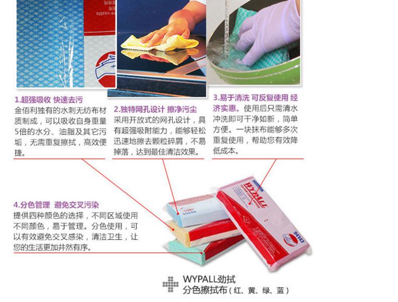 金佰利94144WYPALL*標準型彩色清潔擦拭布圖片3