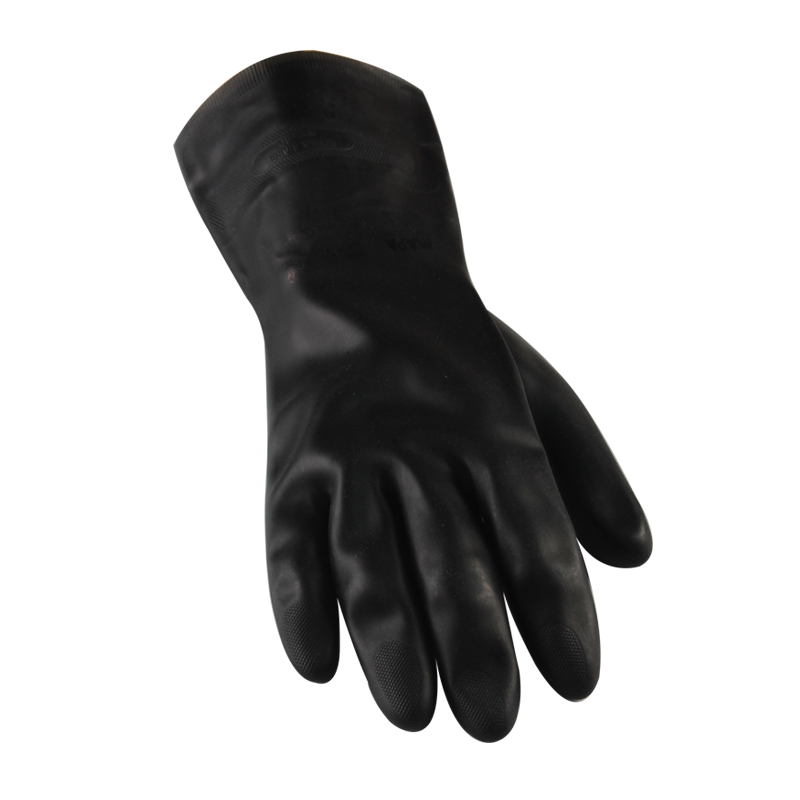 MAPA Technic401-9氯丁橡膠植絨防化手套圖片3