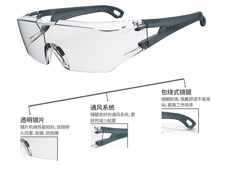 UVEX優(yōu)唯斯9065129防刮擦防霧防護(hù)眼鏡圖片5