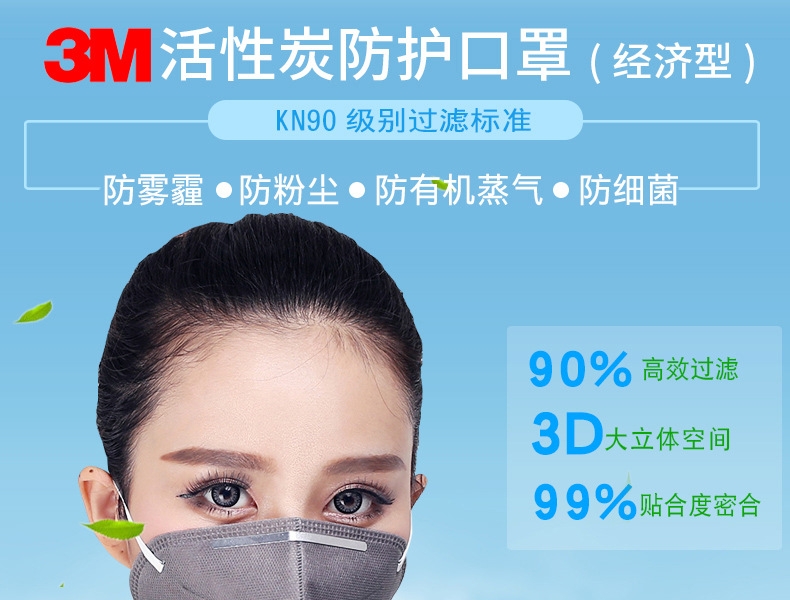 3M9072KN90有機蒸氣防毒口罩圖片1