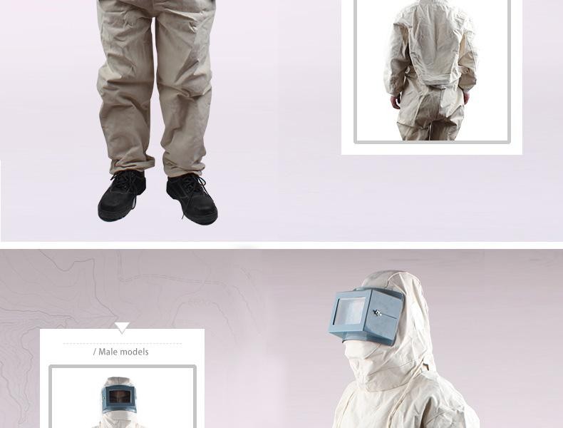 上海花護1098-1A連體打砂衣圖片2