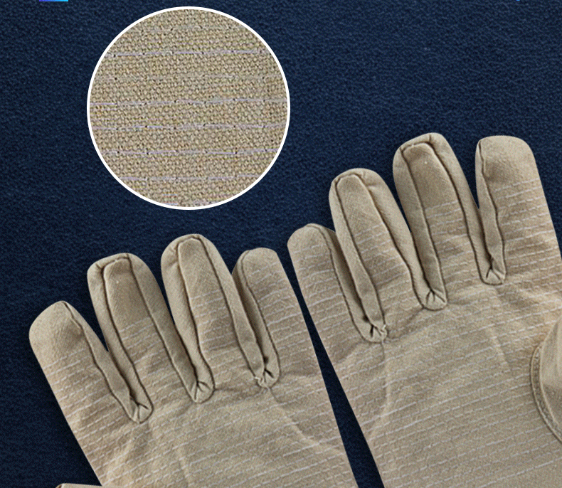 君御7324黃甲24道線帆布手套圖片4