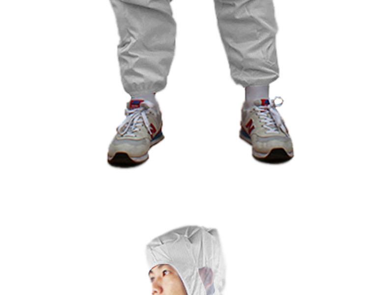 君御1895白色連體防靜電服圖片3