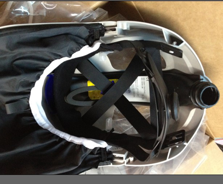 3M M-106帶通氣孔長管呼吸器硬頭盔圖1