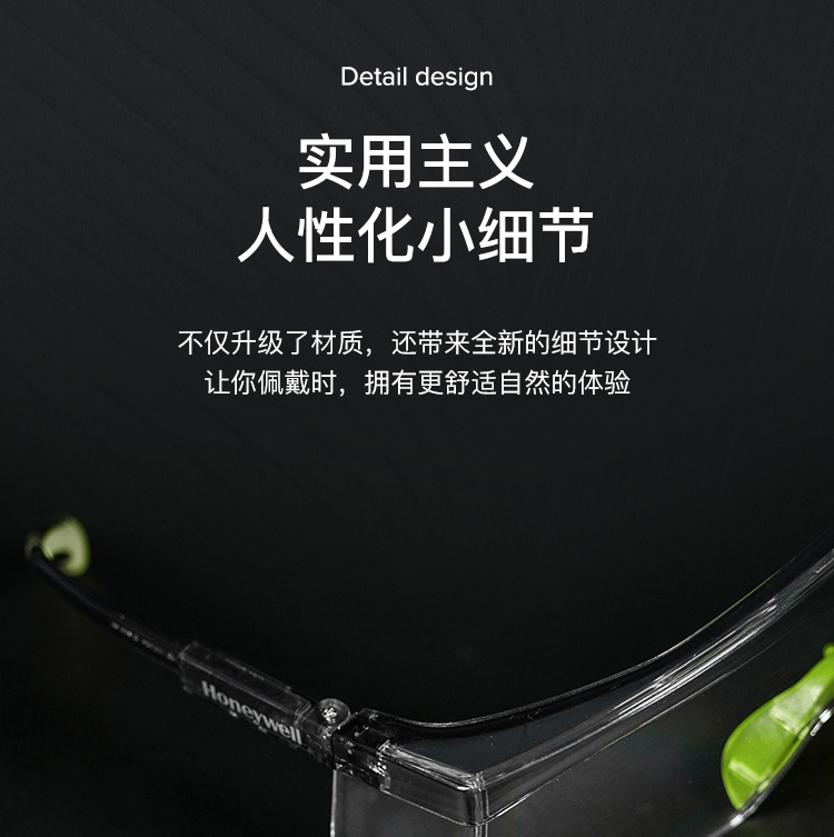 Honeywell霍尼韋爾100510S200A plus透明鏡片灰色鏡框防刮擦防護眼鏡圖12