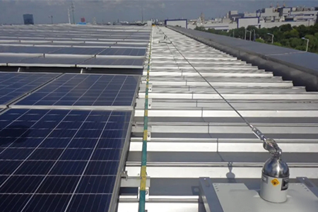 梅思安水平生命線助力國內光伏產業施工安全