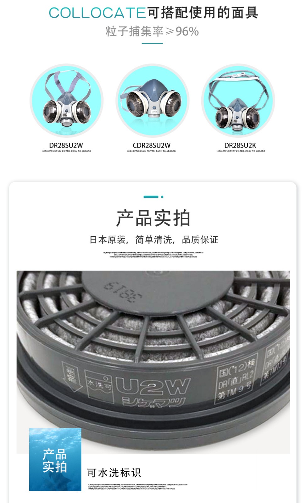 重松CU2W-KP95濾毒盒圖8