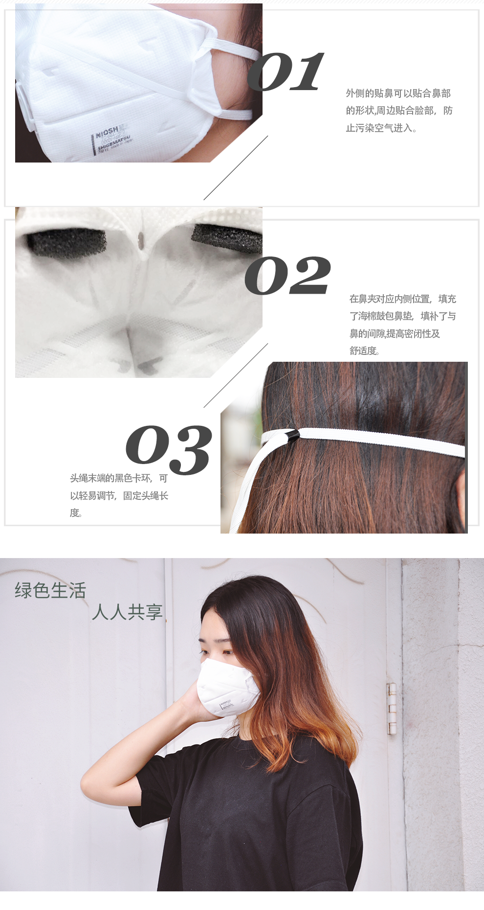 重松DD02-N95-2k防塵口罩圖5