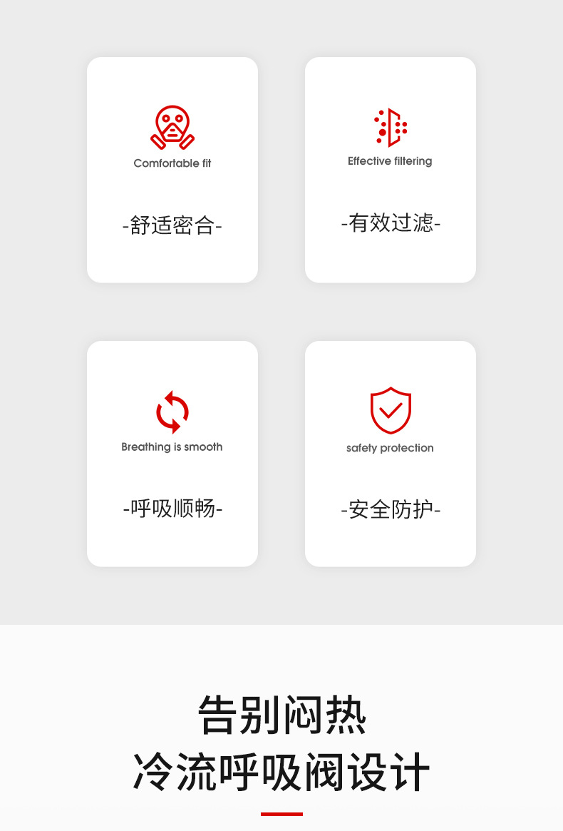 思創ST-M40-1B硅膠雙罐防毒面具圖1