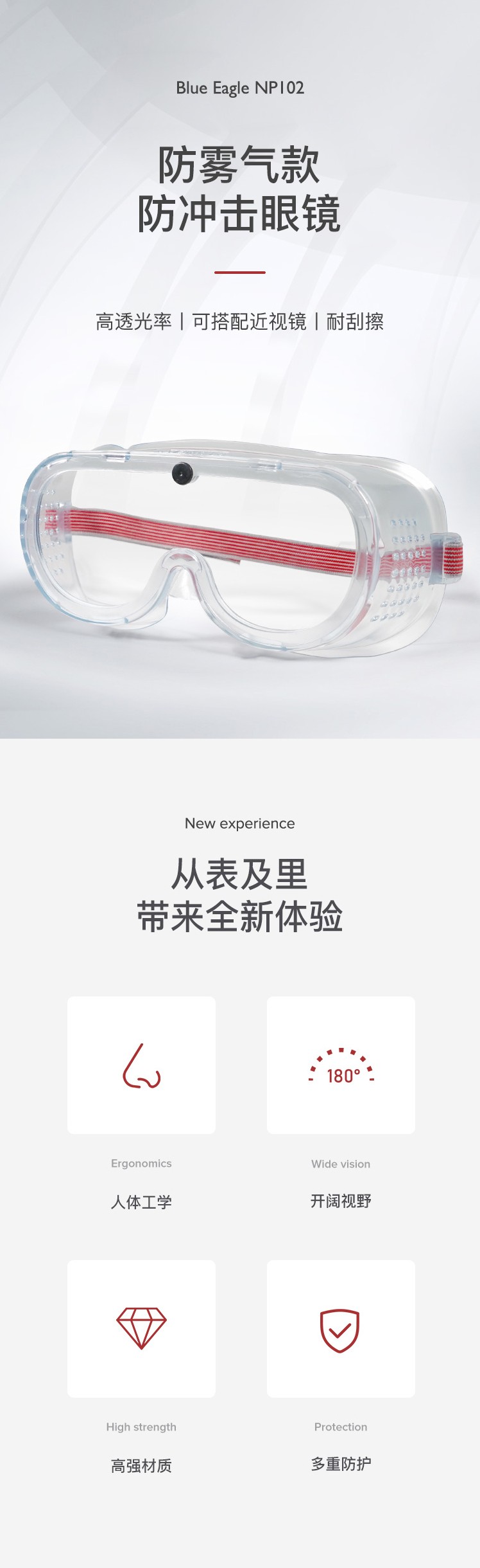 藍鷹NP102護目鏡圖片2