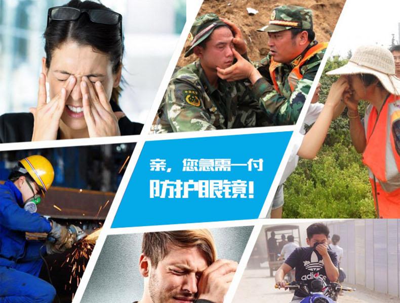 潔適比02-1200Hydra海查藍邊防護眼鏡圖1