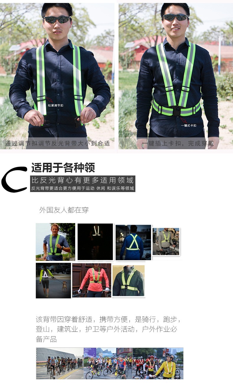 星工XGG-1可調式反光背帶圖片5