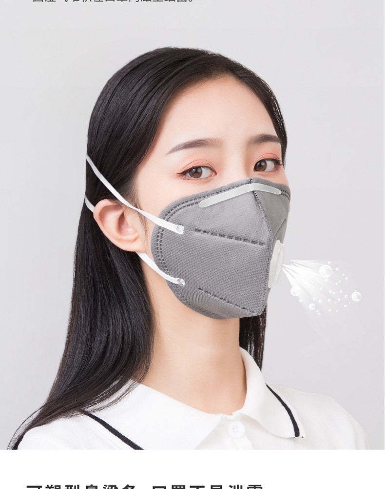 松研9852V活性炭帶閥防塵口罩圖片8