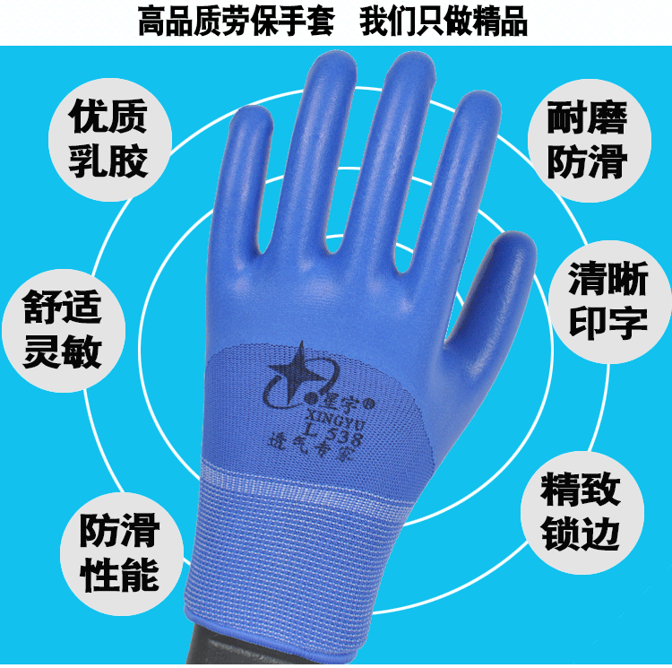 星宇L538透氣勞保手套圖片1