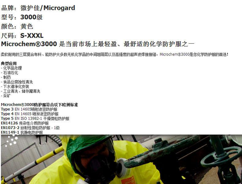 微護佳YE30-T-99-704-02MG3000增強型PAPR液密型化學防護服圖片1