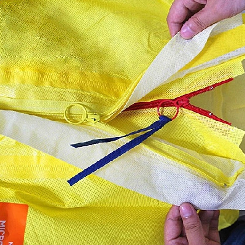 微護佳YE30-W-99-122-02 MC3000黃色雙袖雙褲腿帶腳套連體防化服圖片4