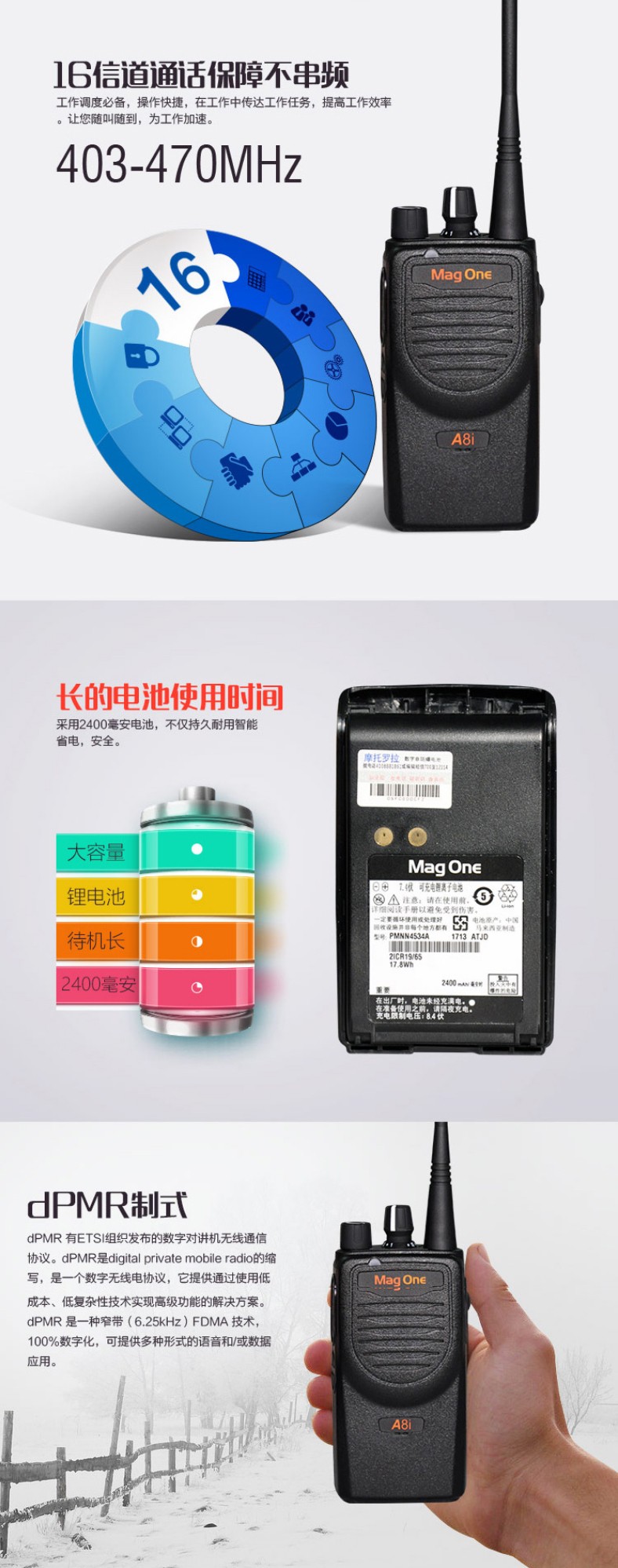 摩托羅拉A8i對(duì)講機(jī)圖片5