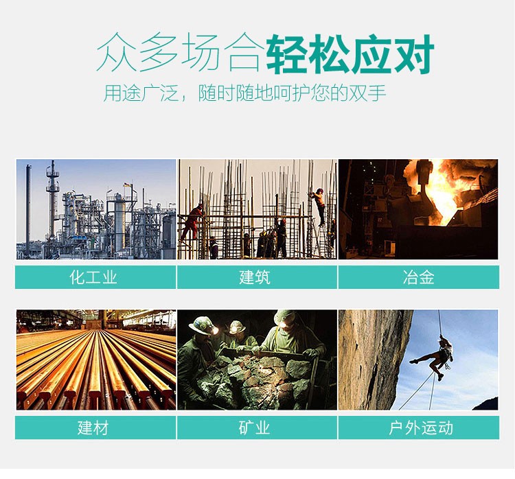 牛郎星彈力星藍黑發泡勞保手套圖片1