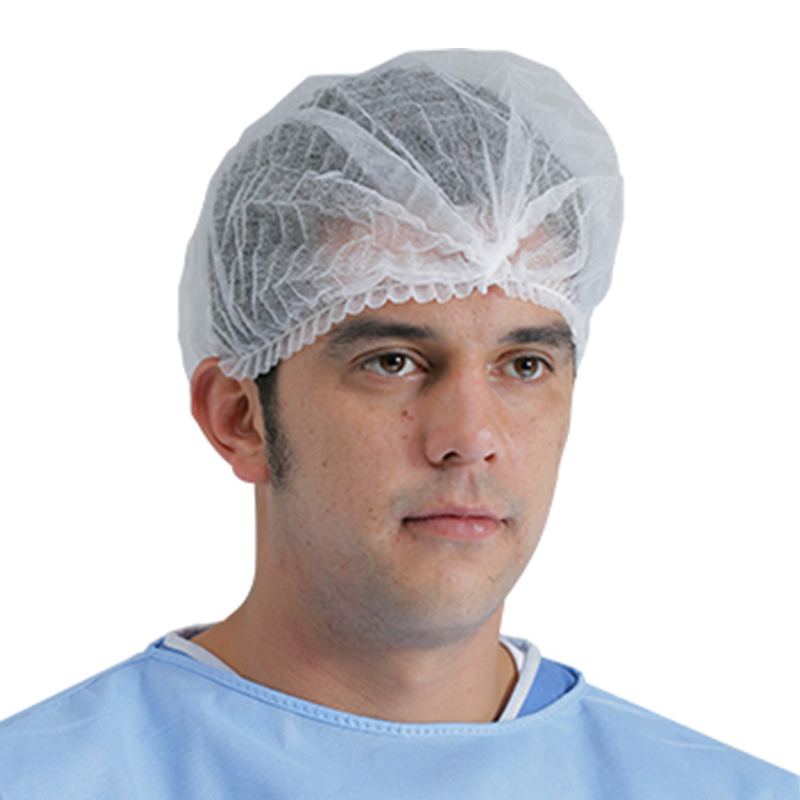 英科MC101002白色一次性無紡布條形帽圖片
