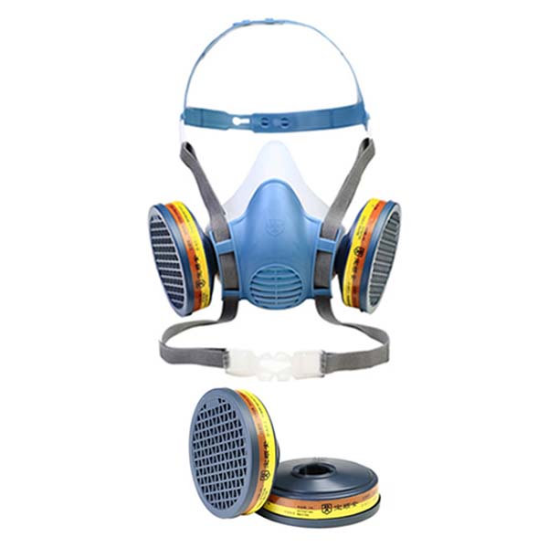 寶順安3602硅膠過濾式雙濾盒防毒面具