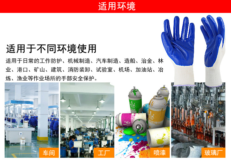 華特丁腈涂層勞保手套圖片2