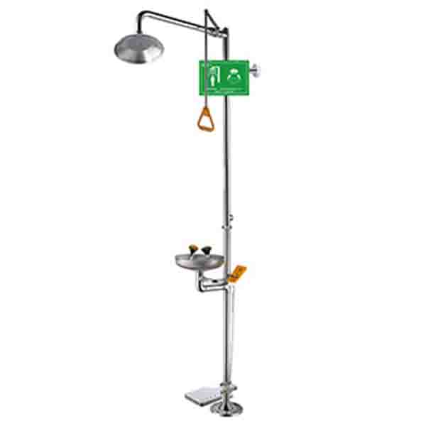 潤旺達WJH0858拋光腳踏式洗眼器圖片