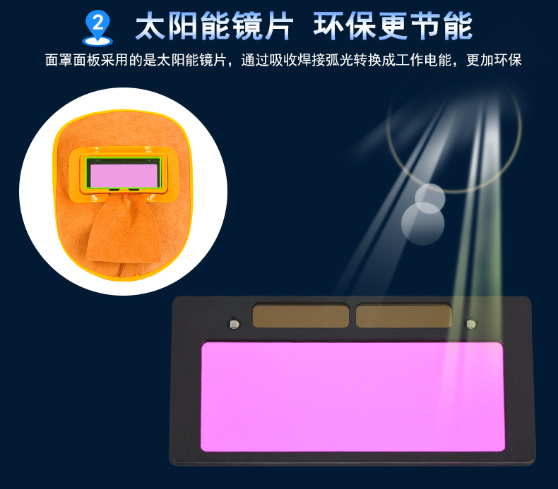 華特牛皮自動變光電焊面罩圖片5