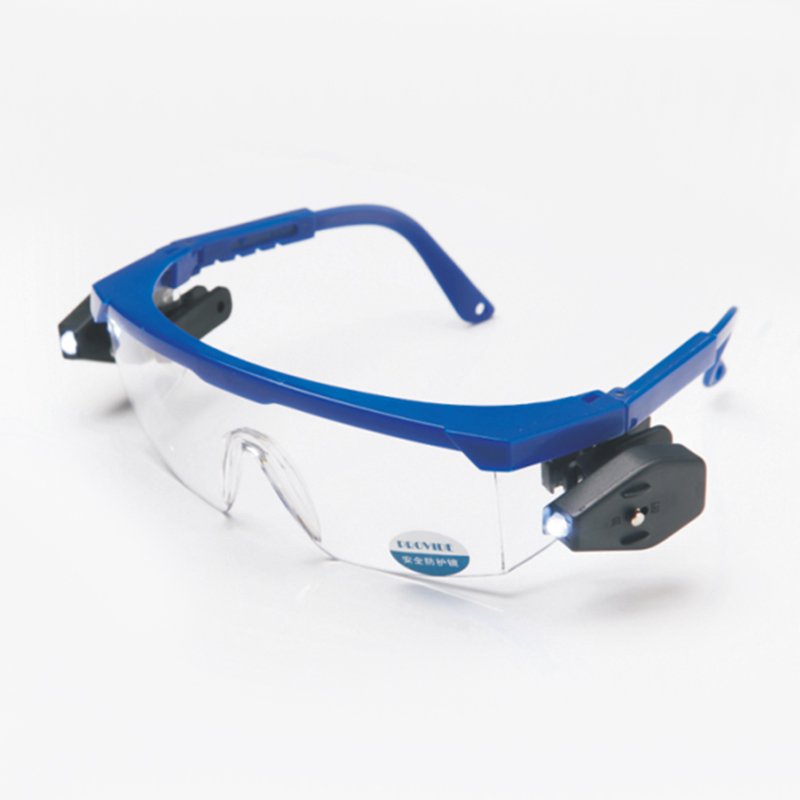 以勒9988D側(cè)翼LED照明防護眼鏡圖片