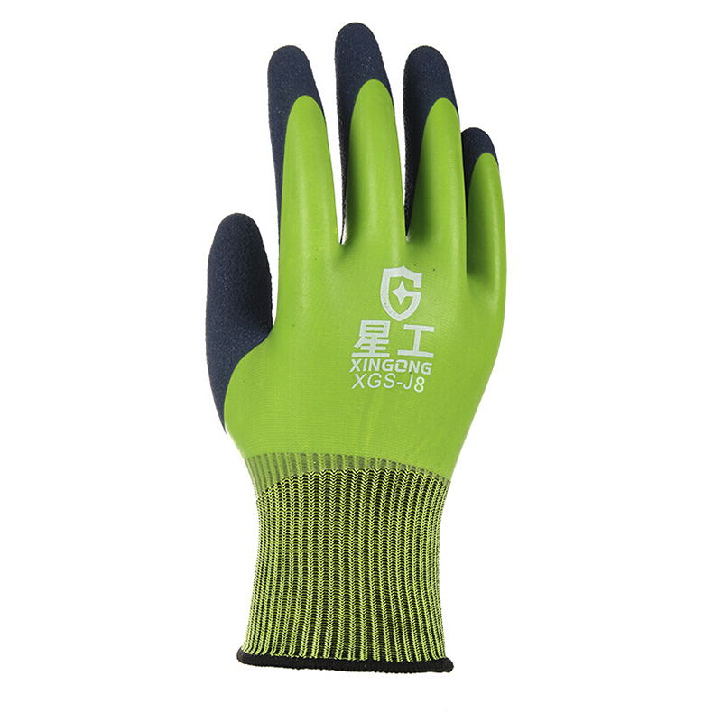 星工XGS-J8防滑耐磨雙掛膠工業(yè)勞保手套圖片2