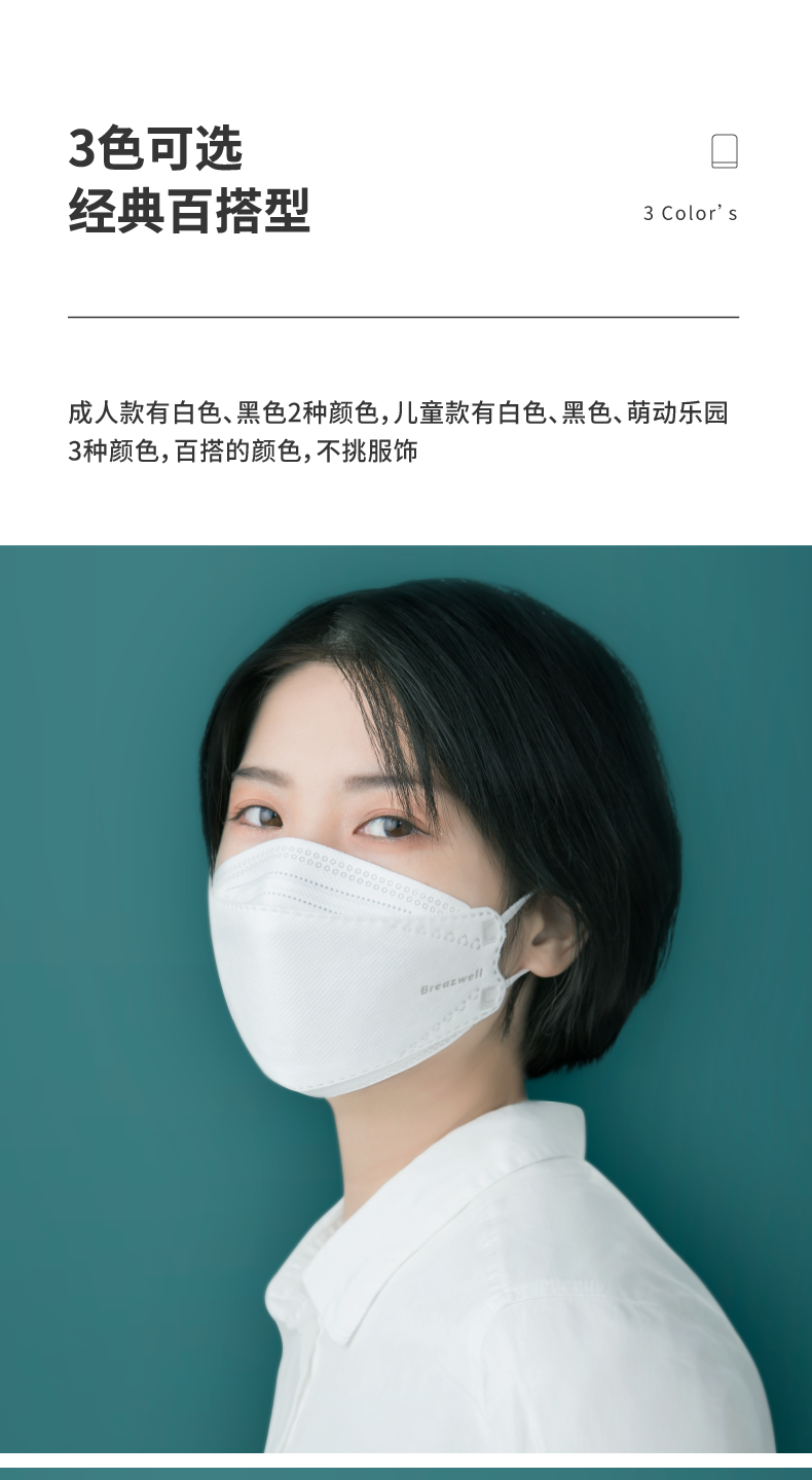 松研韓版柳葉型kn95防塵口罩圖14