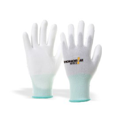 好員工T501滌綸絲PU涂層手套圖片