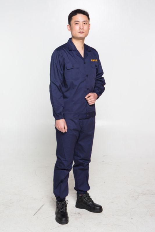 永霏藏藍(lán)色松緊款防靜電套裝圖片1