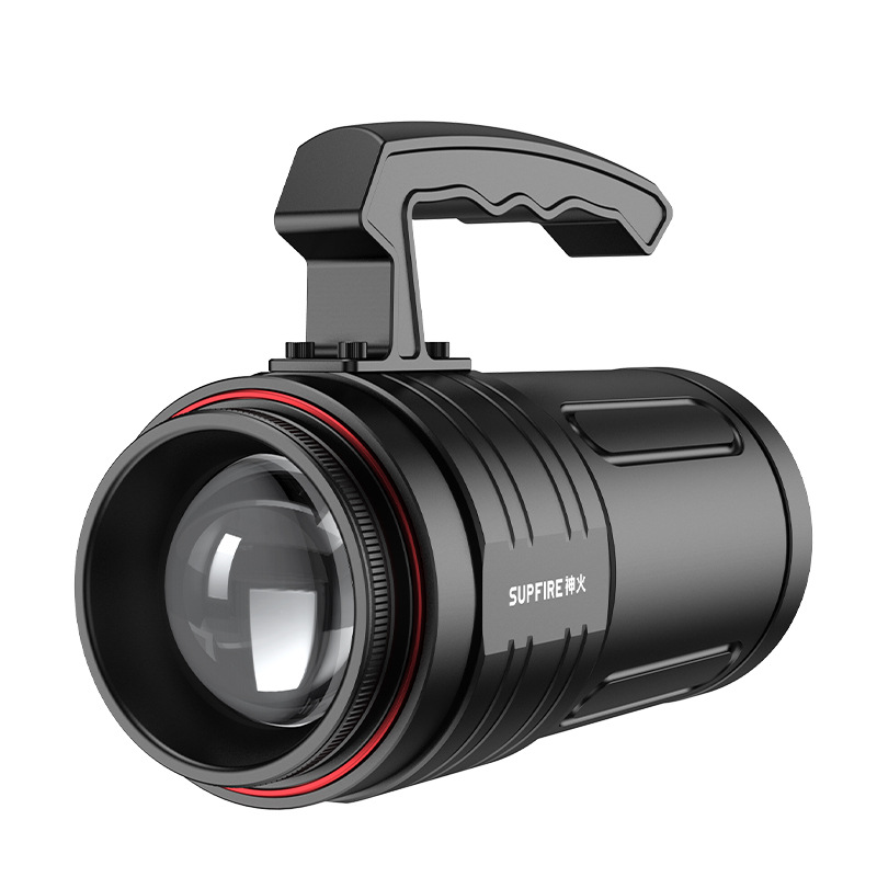 神火GF08強光夜釣三色光源大功率手電筒圖片2