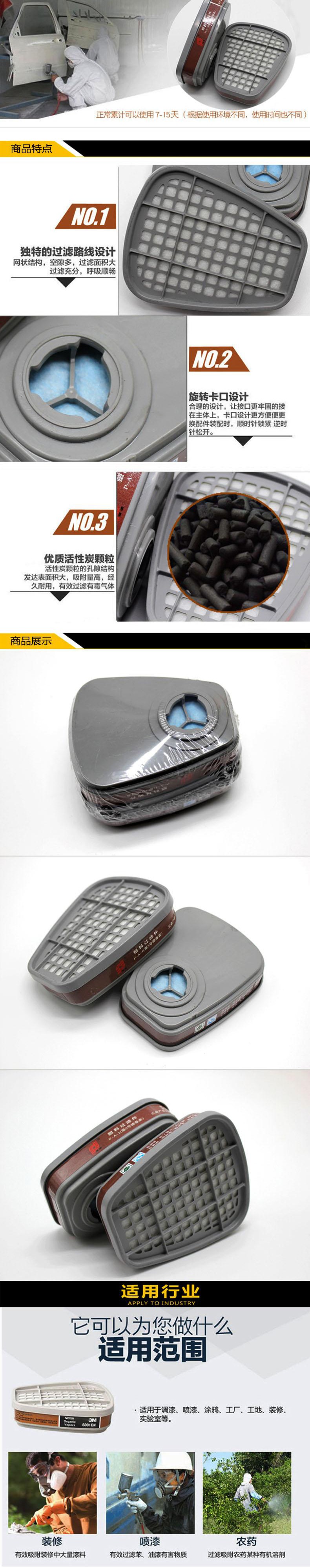 普達3號濾毒盒套裝圖片